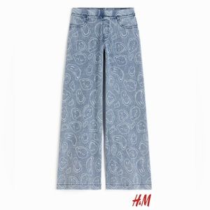 H&M Smiley World Wide-Leg Pants